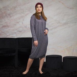 Silver Japparel Hoodie Dress NEW WITH TAGS